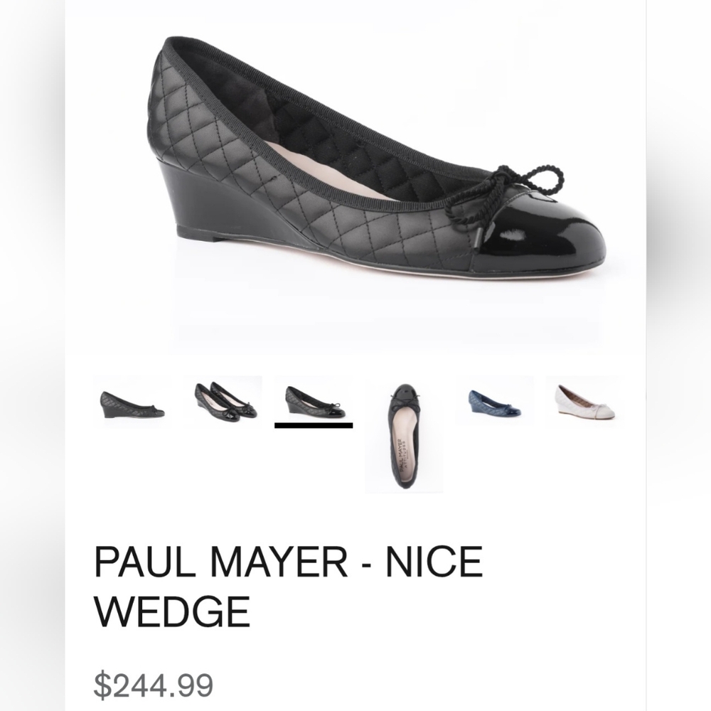 Paul Mayer Quilted Leather Wedge - Picture 2 of 14